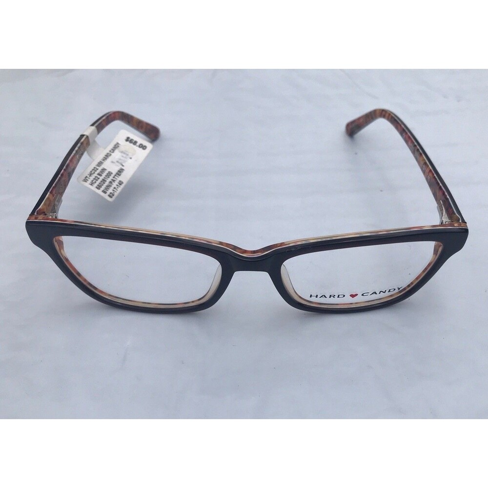 Hard Candy Eyewear HC32 Brown Full Rim Eyeglasses Frame 52/17/140